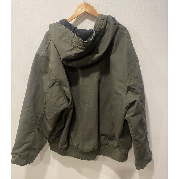 Carhartt Detroit Jacket 3M Insulated Mens Sz 4XL J130 Moss Green Gropcore - Picture 5 of 12